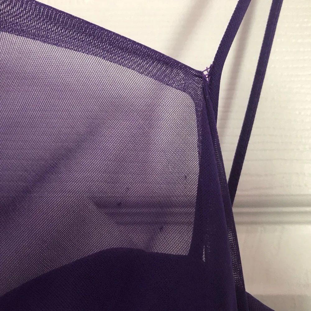 Purple One Shoulder Dress Laura Petites - Picture 3 of 6